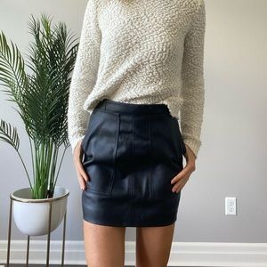 Brand New H&M Faux Leather Skirt with tags